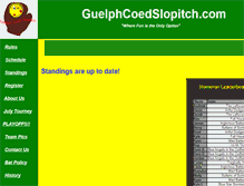 Tablet Screenshot of guelphcoedslopitch.com